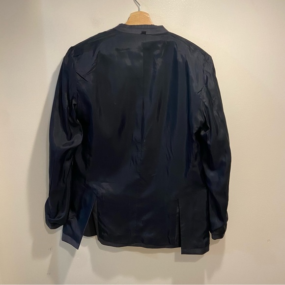 J Crew Factory Thompson Blue Wool Preppy Sport Coat Blazer Jacket Mens 40R *NOTE - Picture 4 of 9